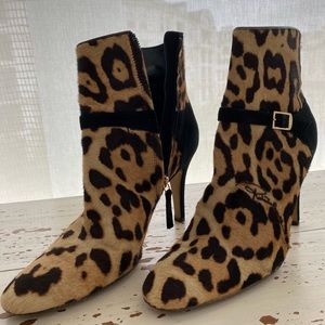 Roberto Cavalli animal print boots